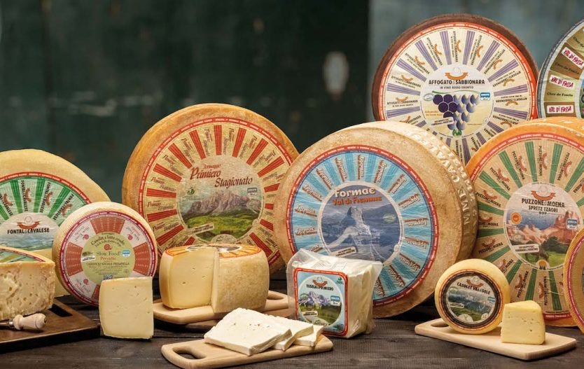 Formaggi tipici del Trentino