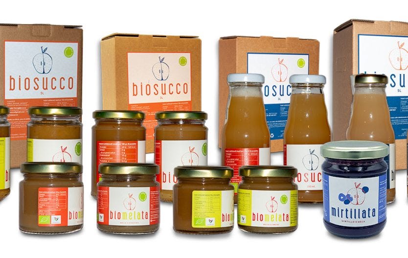 Prodotti Biosucco azienda biologica trentina