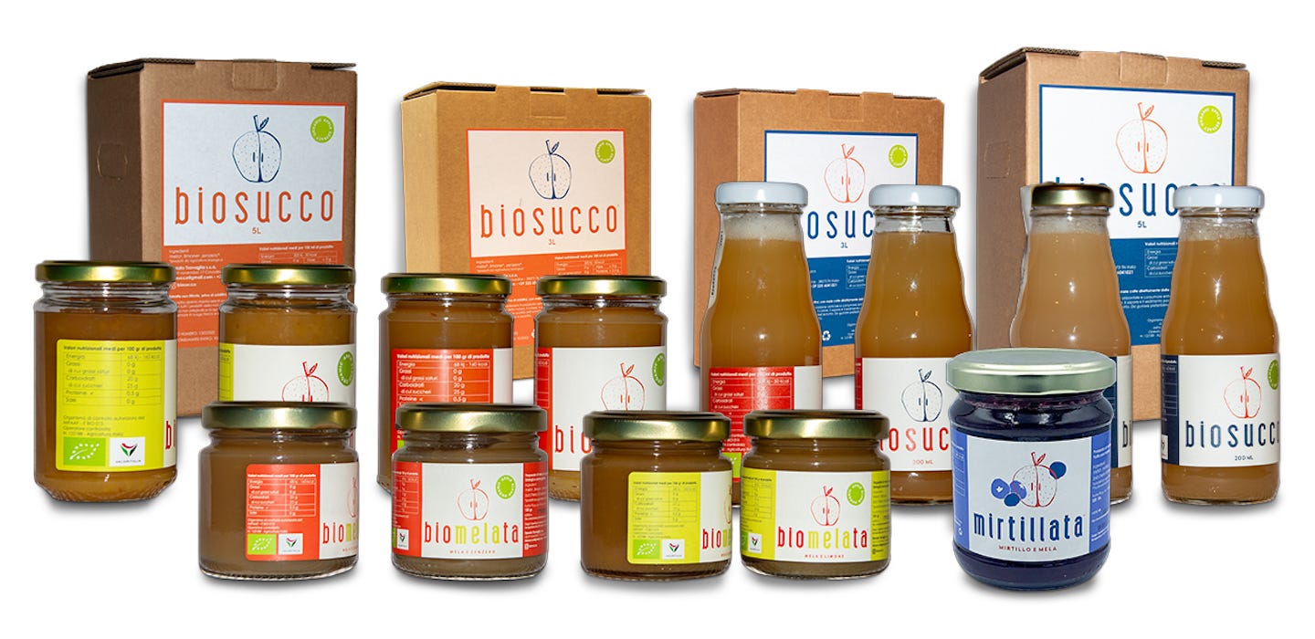 Prodotti Biosucco azienda biologica trentina