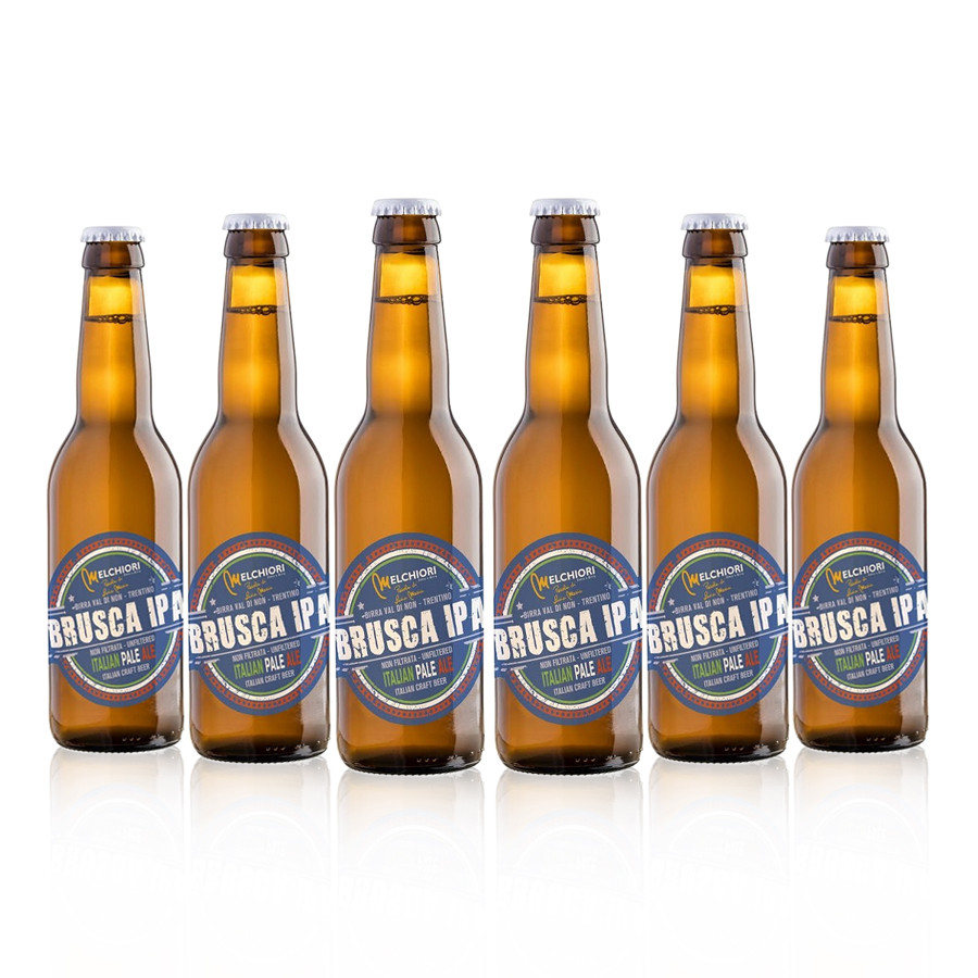 Birra Brusca IPA Melchiori 6 bottiglie 33 cl