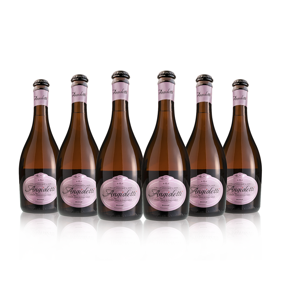 Confezione 6 bottiglie 50 cl sidro di mele rosé Lucia Maria Melchiori a marchio Angioletti
