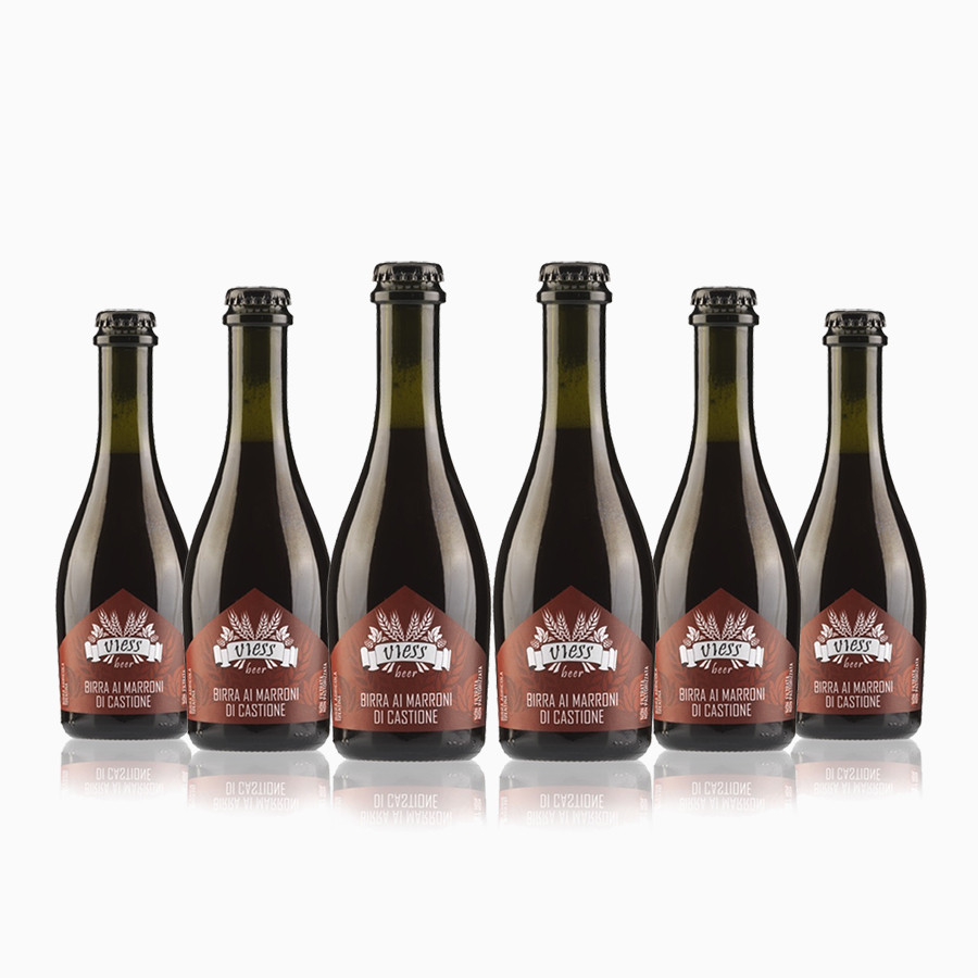 Birra ai marroni di Castione artigianale trentina 6 bottiglie