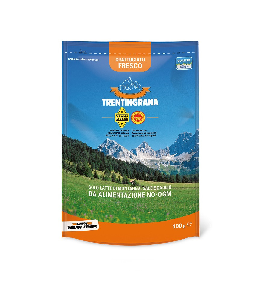 Trentingrana Grattugiato busta da 100 g Gruppo Formaggi del Trentino