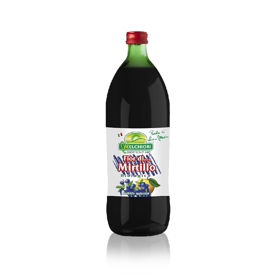 Succo Fior di mirtillo biologico Trentino 750 ml bottiglia di vetro Melchiori